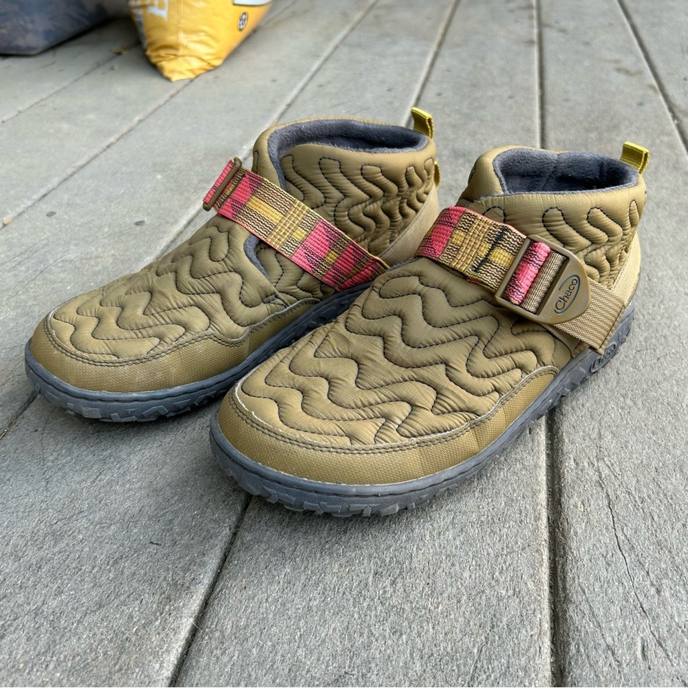 Chaco Women's Ramble Puff Boot 10 Seaweed Olive Quilted Bootie Shoes